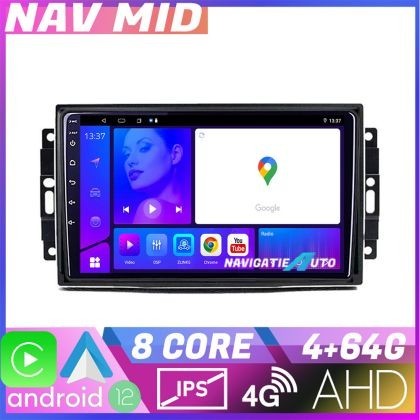 Navigatie Chrysler Jeep KIT 202 EDOTEC-LITE Android Ecran 720P Octa Core 4 64 Carplay CarStore Technology