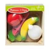 Set Joaca Lemn Fructe si Legume Melissa &amp; Doug, Joc de Rol, Educativ, 2 ani+