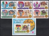 Liberia 1972 - C&acirc;știgătorii medaliei de aur - J.O. M&uuml;nchen, Serie + Colita, MNH, Nestampilat
