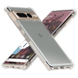Husa Google Pixel 7 Pro Techsuit Antishock Transparenta TPU compatibila incarcare wireless