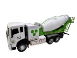 Macheta camion betoniera 1:32 replica metal lumini si sunete tambur rotativ cu acumulator