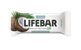 Baton cocos bio 40g Lifebar, fara zahar adaugat, fara gluten, fara lactoza