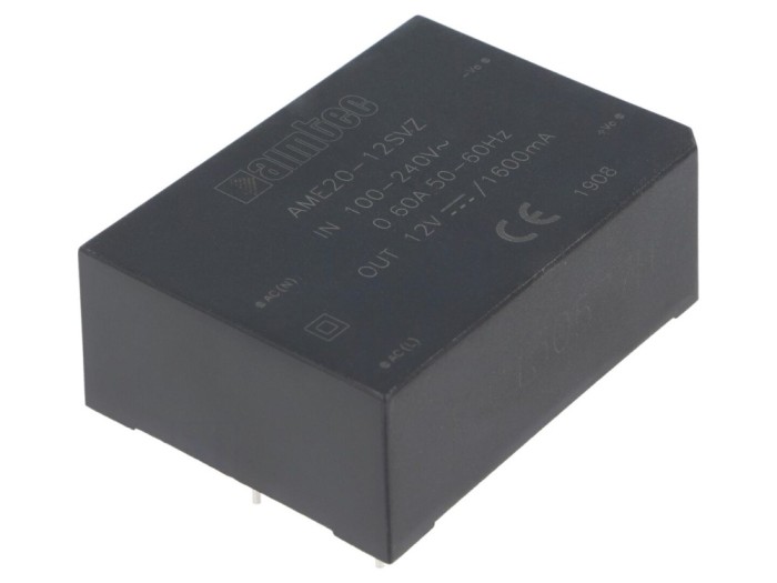 Convertor AC/DC 19.2W 12VDC