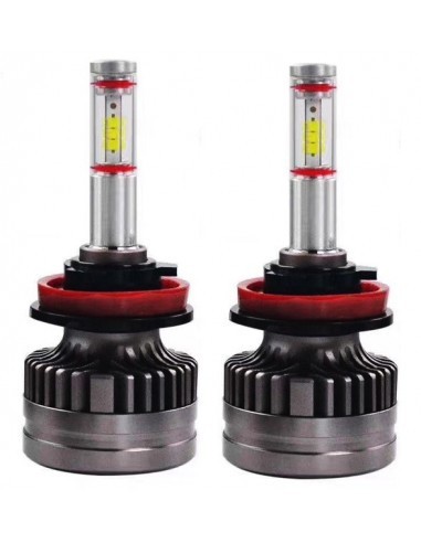 Set 2 leduri H11 M8 Canbus 360 grade pentru far auto, putere 60W/set, luminozitate 6200 Lm/set, 12V-24V 6000k