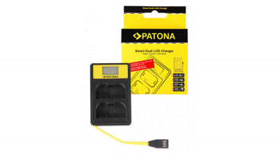 PATONA &amp;Icirc;ncărcător USB Smart Dual LCD inteligent Nikon EN-EL15 ENEL15 D600 D610 D7000 D7100 - Patona foto