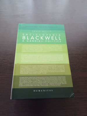 David Miller - Enciclopedia Blackwell a gandirii politice foto