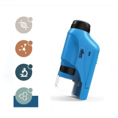 Microscop de Buzunar, 10.5 x 3 x 5 cm, Albastru