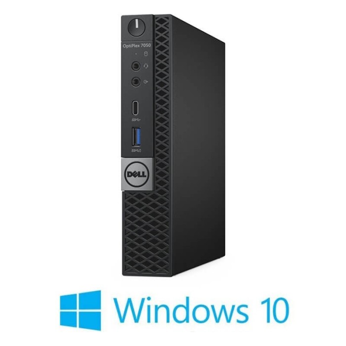 Mini PC Dell OptiPlex 7050, Quad Core i7-7700T, 16GB DDR4, 256GB SSD, Win 10 Home