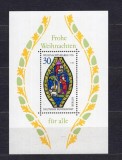 Coliță Rară Germania Berlin 1976 Crăciun Vitraliu Medieval Bunavestire Păstorilor Neștampilată - A875