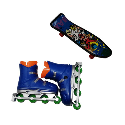 Set mini figurine IdeallStore&amp;reg;, Finger Maniac, skateboard, role, multicolor foto