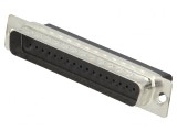Conector D-Sub 25 pini mamă cablu aurit