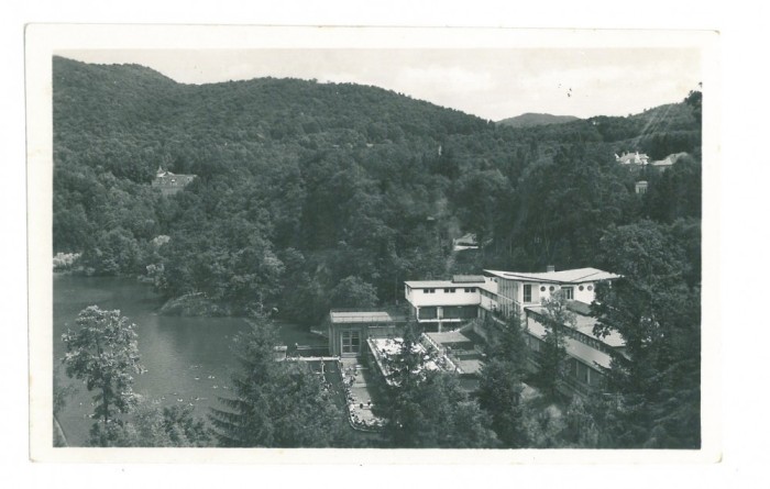 4737 - SOVATA, Mures, Lake URSU, Romania - old postcard, real PHOTO - used 1943