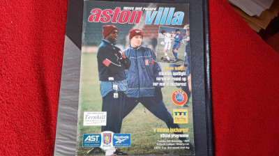 Program Aston Villa - Steaua foto