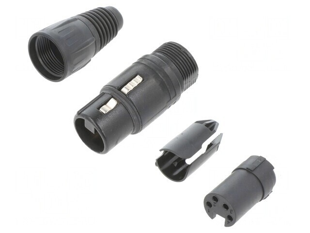 Mufă XLR Mamă 4 Pin Zinc pentru Cablu
