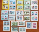 ROMANIA -1967/89-&#039;&#039; PRO-EUROPA COLABORARE CULTURAL -EC&#039;&#039;- LOT- 14SETURI COMPLETE=28 COLITE.-MNH-NESTAMP-CALIT EXTRA, Arhitectura, Nestampilat