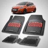 Cumpara ieftin Covorase Auto Tip Tavita Compatibile Peugeot 208 (5 usi,2012-2015) Red