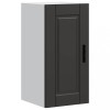 VidaXL Dulap de bucătărie &bdquo;Porto&rdquo; din lemn de lemn negru 854018