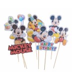 Set 8 toppere cu Mickey Mouse pentru torturi 5&ndash;10 cm