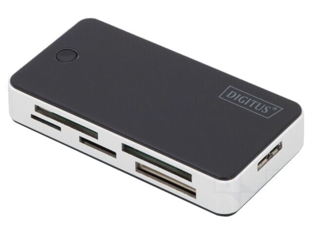 Cititor carduri memorie USB 3.0 DIGITUS micro USB B 5Gbps negru-argintiu