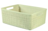 Cos de depozitare Curver Jute M 12L crem, 36 x 28 x 15 cm