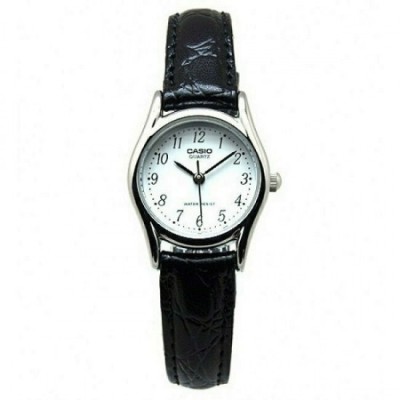 Ceas de dama Casio cu curea de piele neagra LTP-1094E-7BRDF foto
