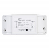 Releu inteligent PNI SafeHome PT08R WiFi, ON / OFF iesire 230V 10A, comanda prin internet, aplicatie de mobil Tuya Smart, integrare in scenarii si aut