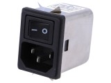 Conector Alimentare AC Soclu 6A 250V IEC 60320 FYR06A3