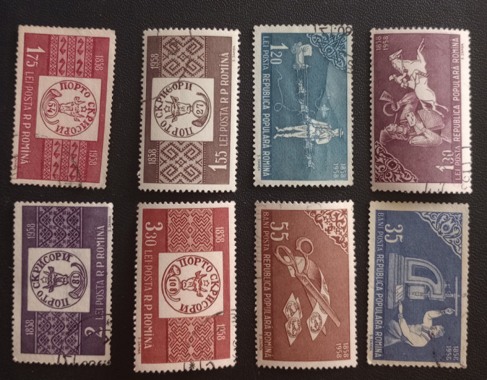 Romania 1958 LP 463 centenarul marcii postale stampilat