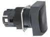 Comutator apăsare 16mm negru
