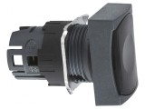 Comutator apăsare 16mm negru