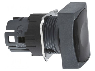 Comutator apăsare 16mm negru foto