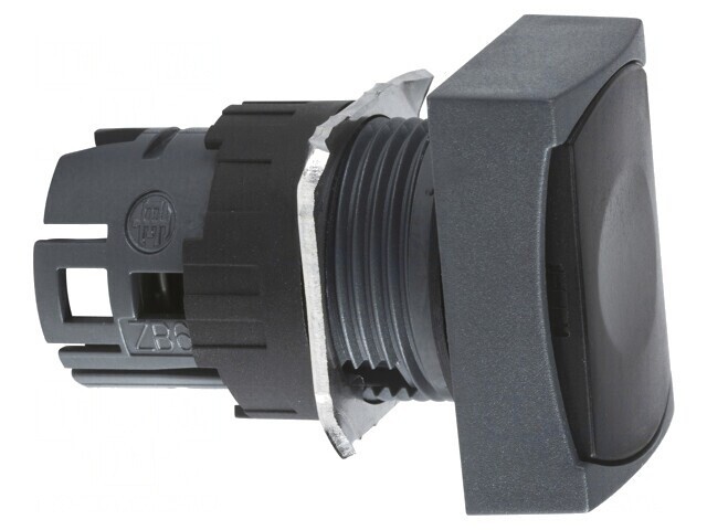 Comutator apăsare 16mm negru