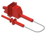 Cablu măsurare 10A 4mm mufă banană + clemă crocodil roșie ELECTRO-PJP