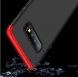 Cumpara ieftin Carcasa Samsung Galaxy S10, MyStyle 360&deg; 3in1, Negru/Rosu, Protectie Socuri/Praf/Zgarieturi, Plastic