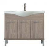Dulap inferior pentru mobilă Nerva 105 cm, cu lavoar, ulm Rauna
