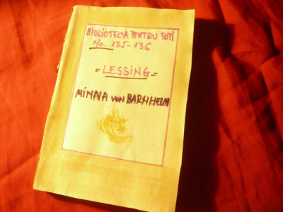 Lessing - Minna von Barnhelmm - BPT nr 135-136 foto