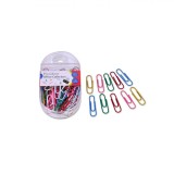 Agrafe Birou, Model Multicolor, Metal, Set 80 Bucăți, Mărime 32mm, Oem