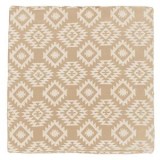 Fată de pernă decorativă bej cu model aztec, 47x47 cm, CMCLASS