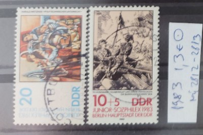 TS21 - Timbre serie DDR 1983 Mi2812-13 foto