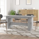 Gossi masa de bucatarie, sonoma gri, 180x90x76 cm, lemn prelucrat