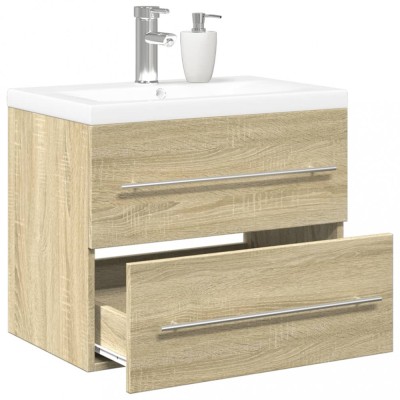 Gossi set mobilier de baie, 2 piese, stejar sonoma, lemn prelucrat foto