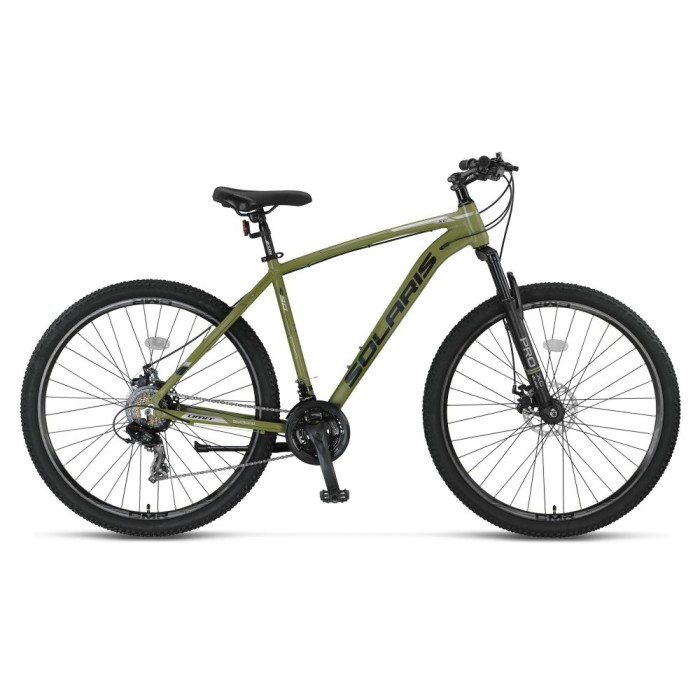Bicicleta MTB Umit Solaris, 21 viteze, culoare kaki, roata 29&quot;, cadru din alumin... Cod:5295118000