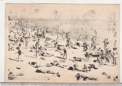 bnk cp Vasile Roaita - Pe plaja - circulata 1954 - Libraria noastra foto