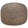 VidaXL Taburet lucrat manual, gri deschis, 45 x 30 cm, iută