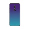 Husa Silicon Glass Aurora Huawei P20 Lite Albastru/Negru Protectie Camera