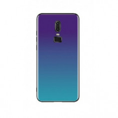 HUSA SILICON GLASS AURORA HUAWEI P20 LITE BLUE/NEGRU