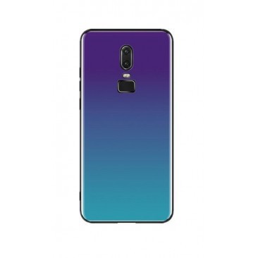 HUSA SILICON GLASS AURORA APPLE IPHONE X / XS BLUE/NEGRU foto