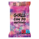 șervețele Umede, Tie Dye Girls, Aloe Vera și Vitamina E, Multicolor, Set 20 Bucăți