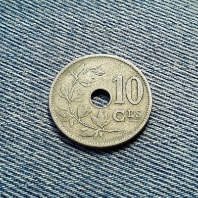 10 Centimes 1902 Belgia varianta franceza foto
