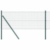 VidaXL &Icirc;ngrădire cu st&acirc;lpi Verde 0.5 x 100 m Oțel